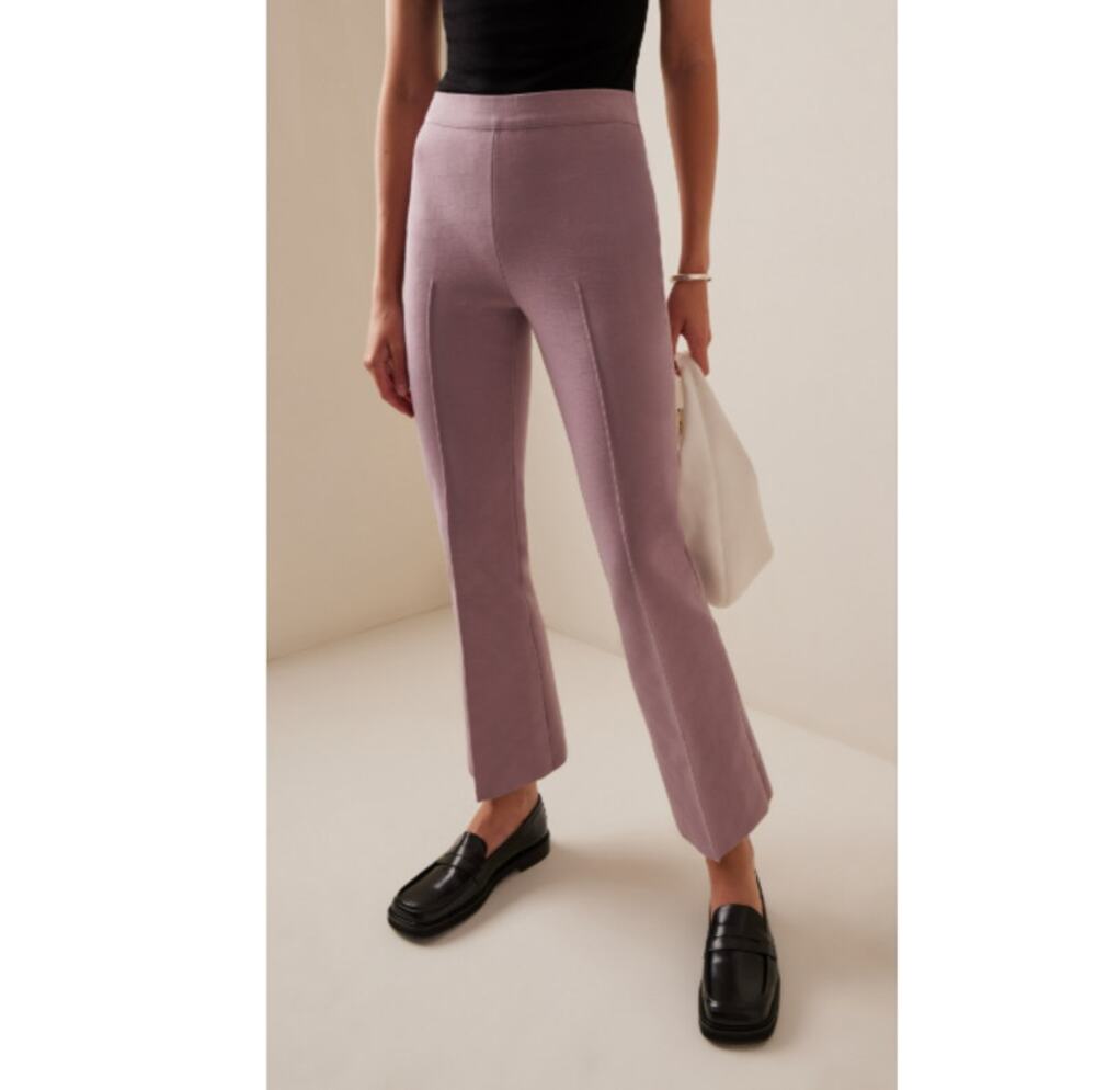 High Sport Women's Pink High Sport Exclusive Kick Cropped Flared Pants Size L